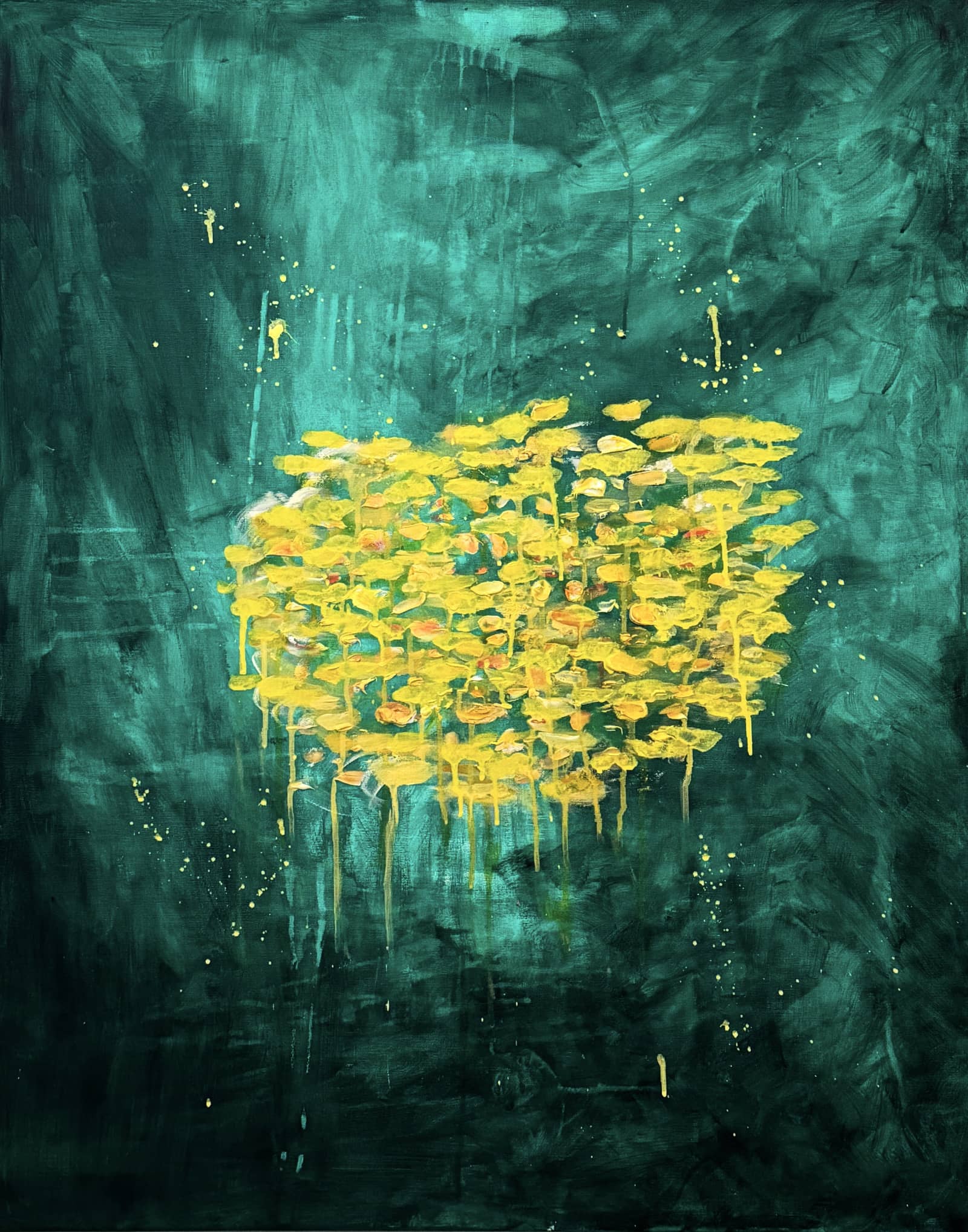 Kantarellparadis, painting by Emilia Qvist