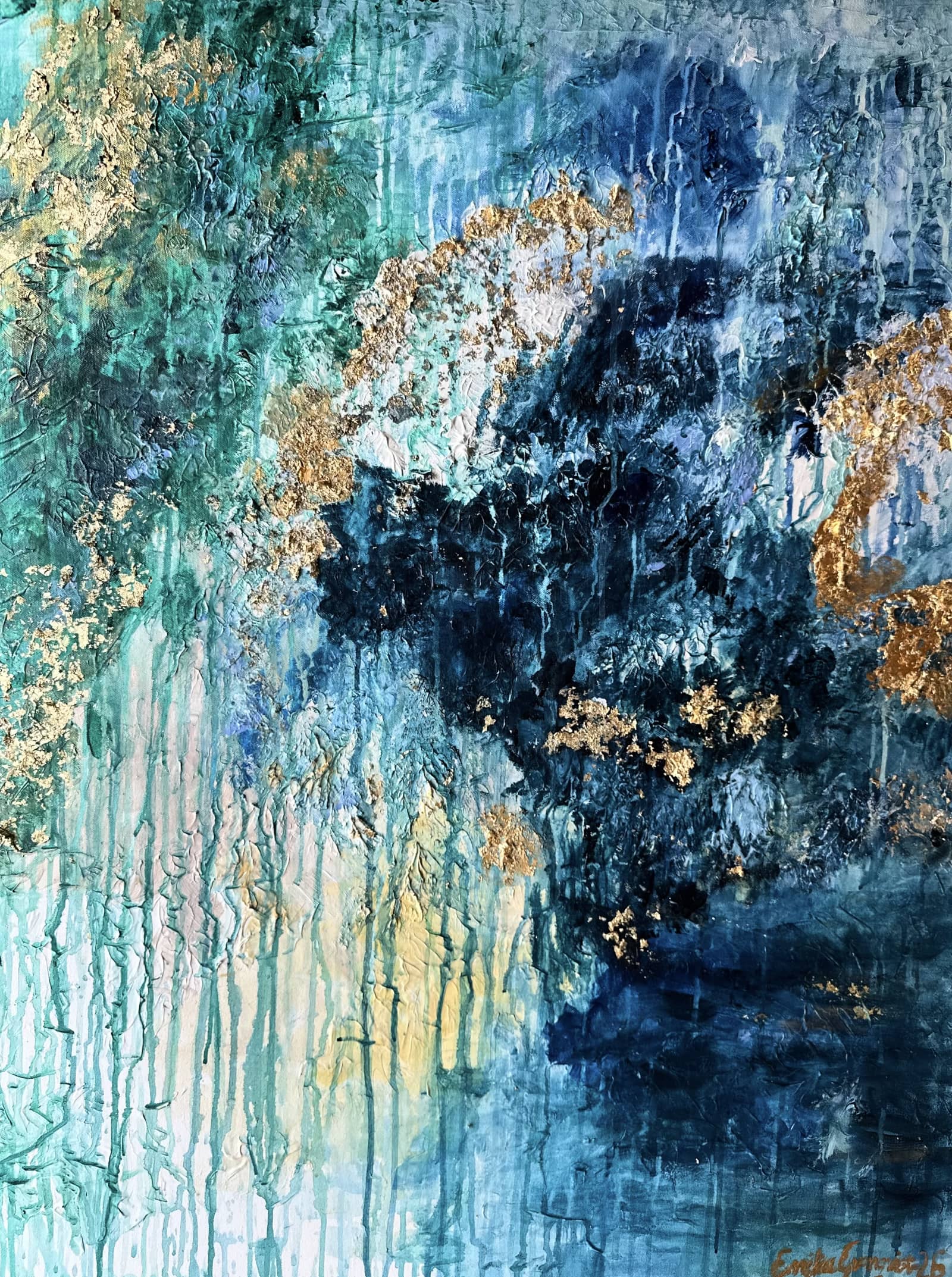 Storm i Norden, painting by Emilia Qvist